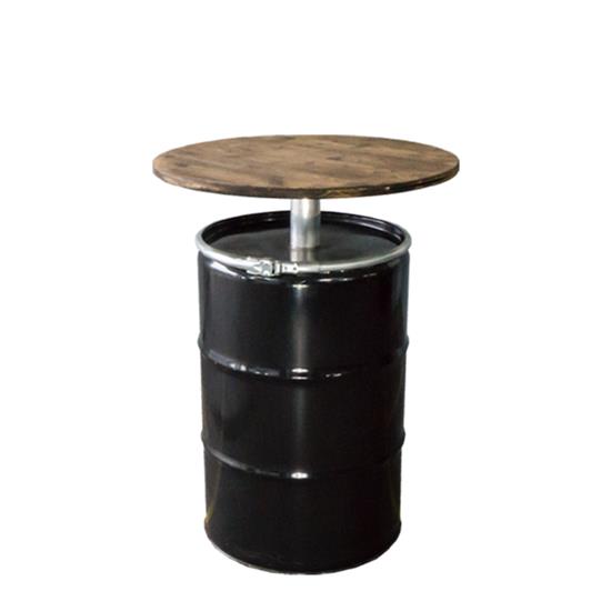 Tonnen Stehtisch - Black - Vintage [ BARREL] - Mietmöbel von ELEMENTS EVENTDESIGN