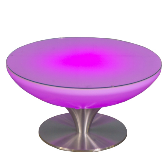 Outdoor geeigneter LED Designer Lounge Tisch [ MOODY ] - Mietmöbel von ELEMENTS EVENTDESIGN