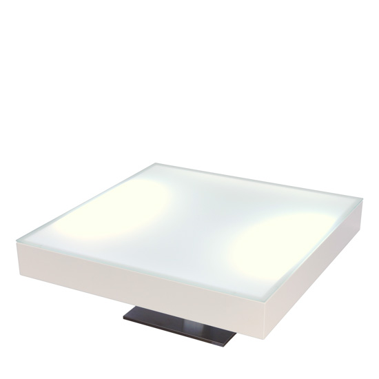 LED Loungetisch - White [ BLOC LIGHT ] - Mietmöbel von ELEMENTS EVENTDESIGN