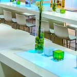 LED Brückentisch - White - Mietmöbel von ELEMENTS EVENTDESIGN