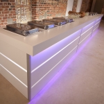 LED Buffet inklusive Chafingeinsätze - Mietmöbel von ELEMENTS EVENTDESIGN