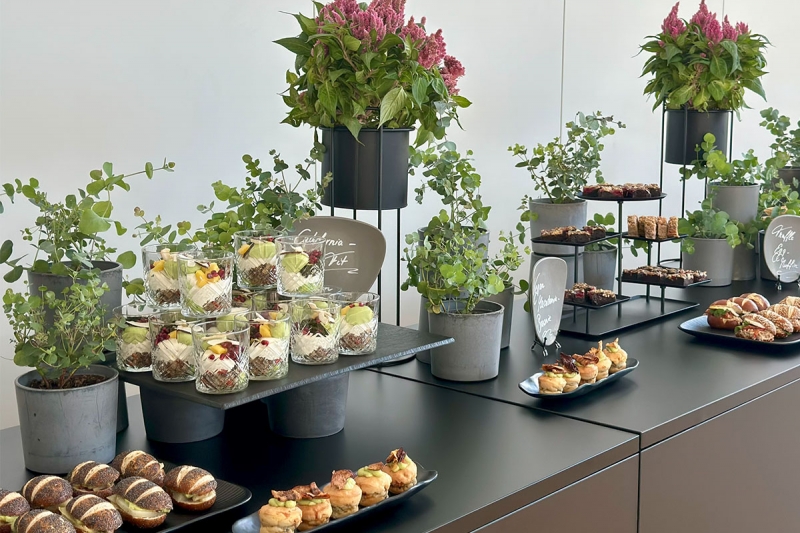 California . Vit Snacks und Vegan Cake