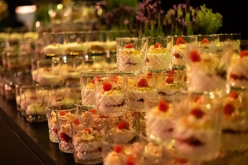 Dessert zum Catering