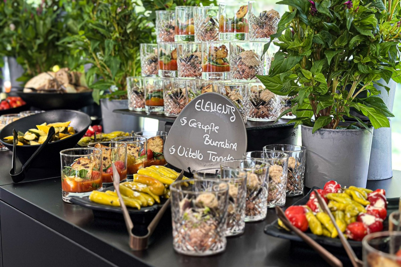 Elements catering antipasti buffet gartenhochzeit frankfurt
