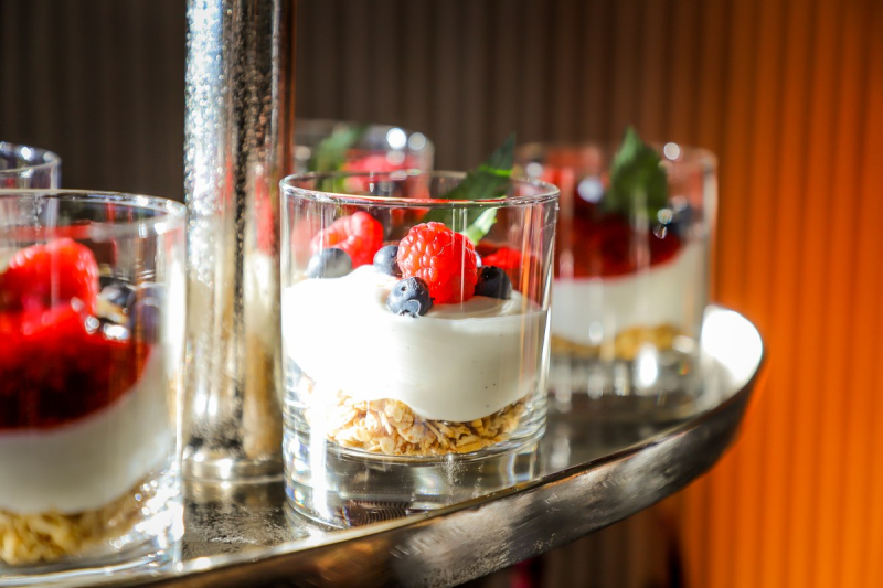 Elements catering berrys granola morning snack mercedes driving event