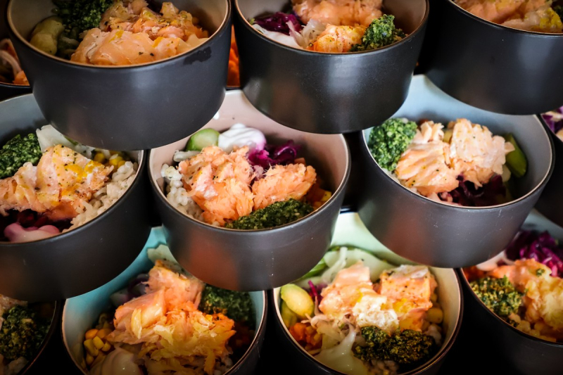 Elements catering bowl station eventcatering women summit frankfurt