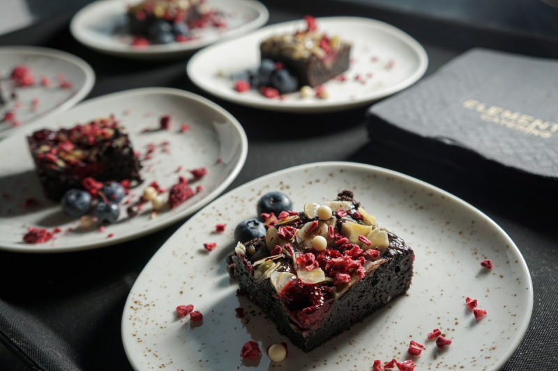 Elements catering brownies dessert corporate event frankfurt