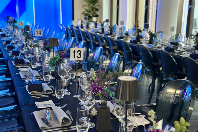 Elements catering dinner area networking event spark frankfurt 2