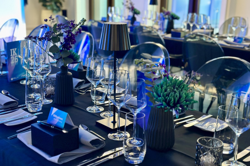 Elements catering dinner area networking event spark frankfurt