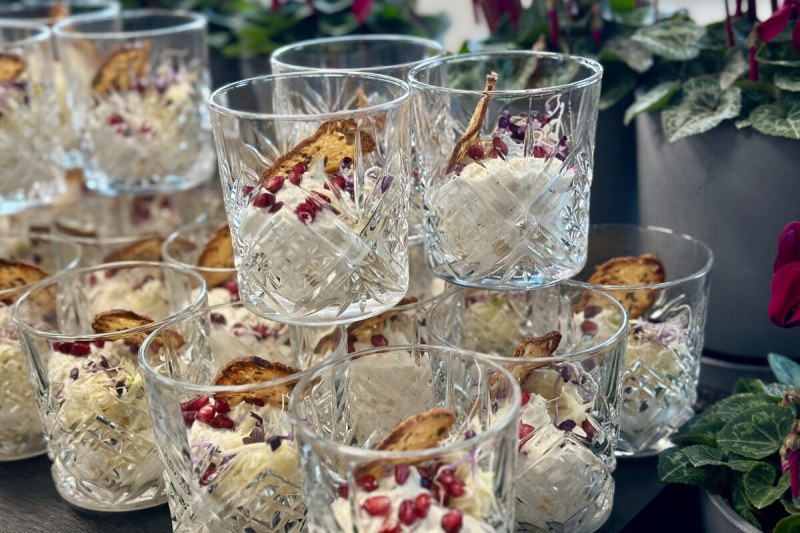 Elements catering frankfurt chevre mousse vorspeise