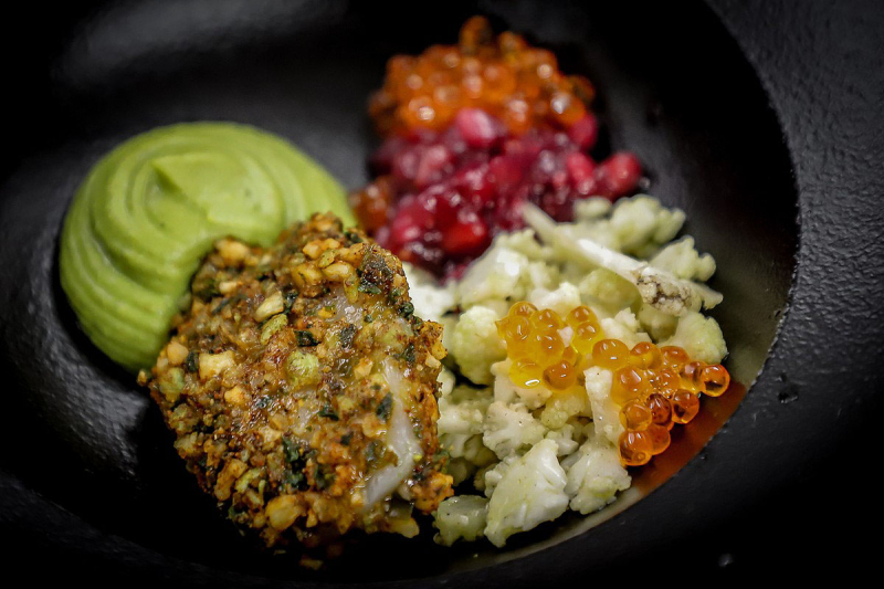 Elements catering jakobsmuscheln rauchsalz gourmet catering frankfurt