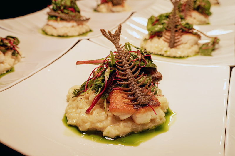 Elements catering loup de mer risotto hochzeit frankfurt