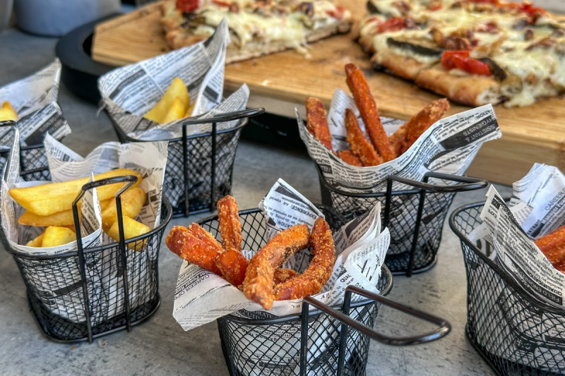 Elements catering pizza pommes station milbank frankfurt