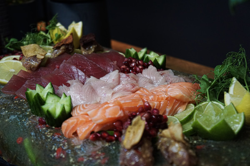 Elements catering sashimi eisblock business event frankfurt