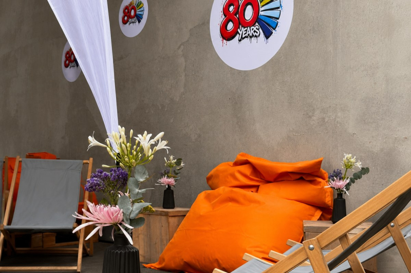 Elements catering summer corporate event biotest frankfurt