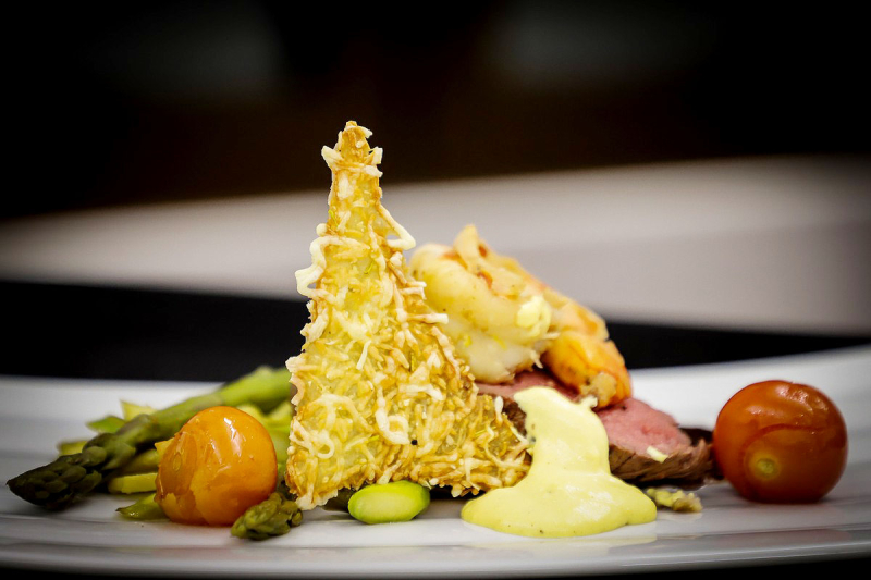 Elements catering surf turf charolais rinderfilet dinner event frankfurt