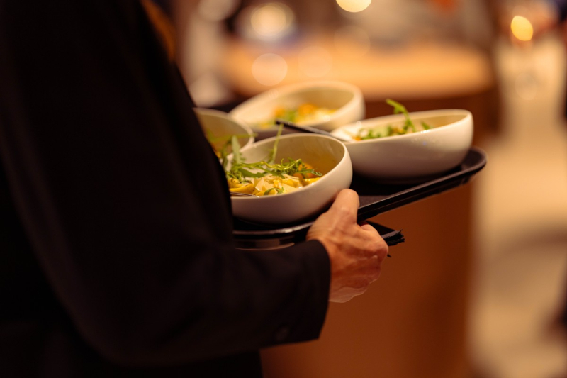 Elements catering trueffel triangoli pasta flying dinner eventcatering frankfurt