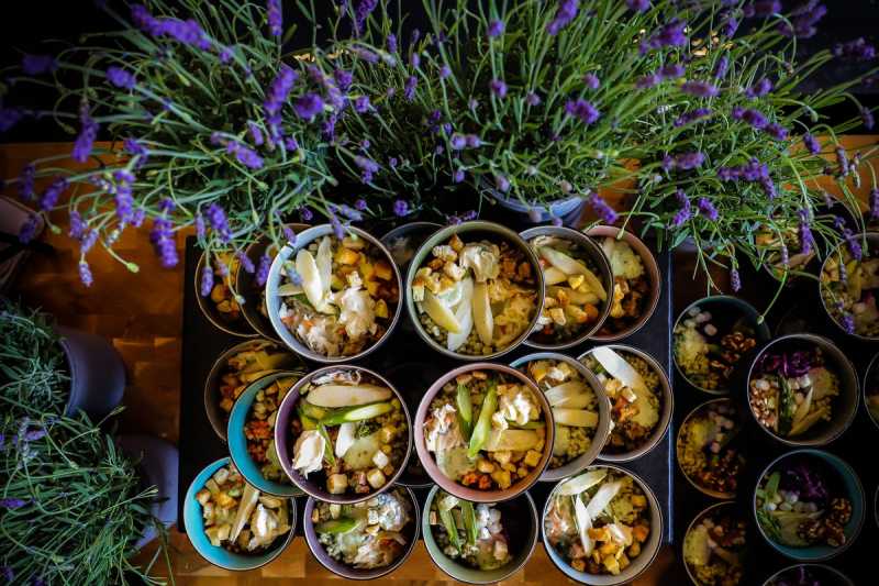 Elements catering vegan bowls corporate event biotest frankfurt