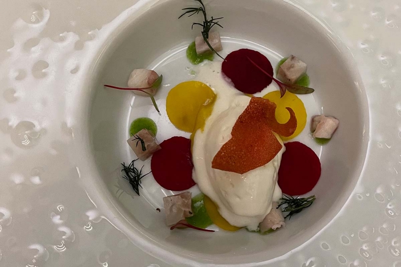Fine Dining Catering rote Bete Menü