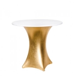 Stehtisch - Gold - Mietmöbel von ELEMENTS EVENTDESIGN