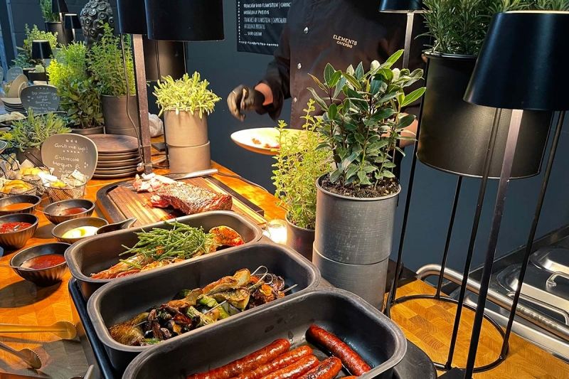 Grillbuffet Probeessen Catering