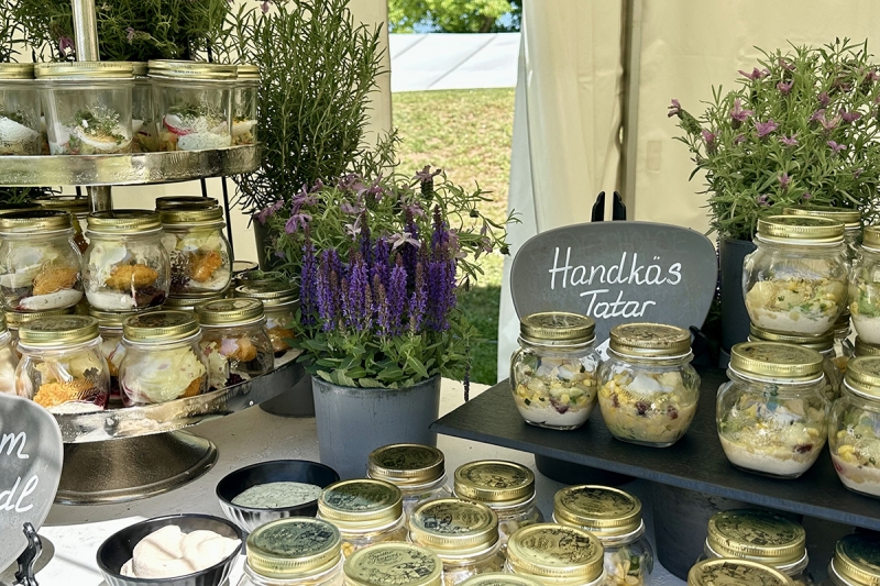 Hessisches Fingerfood Handkäs Tatar