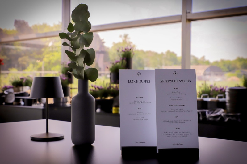 Mercedes benz driving event catering frankfurt