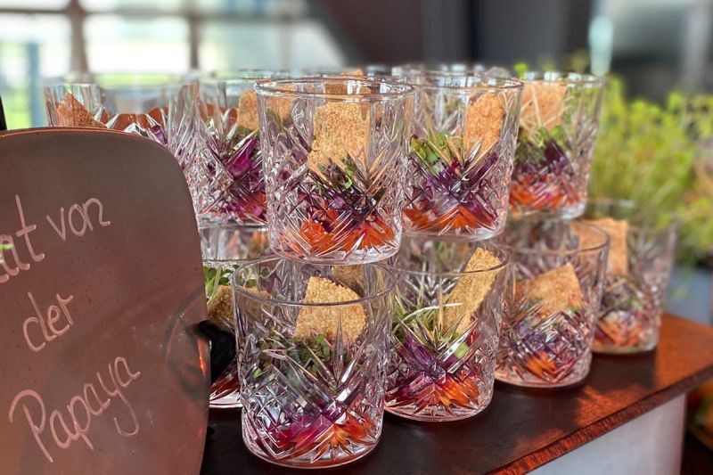 Papaya Salat mit Chili EventCatering Rhein Main