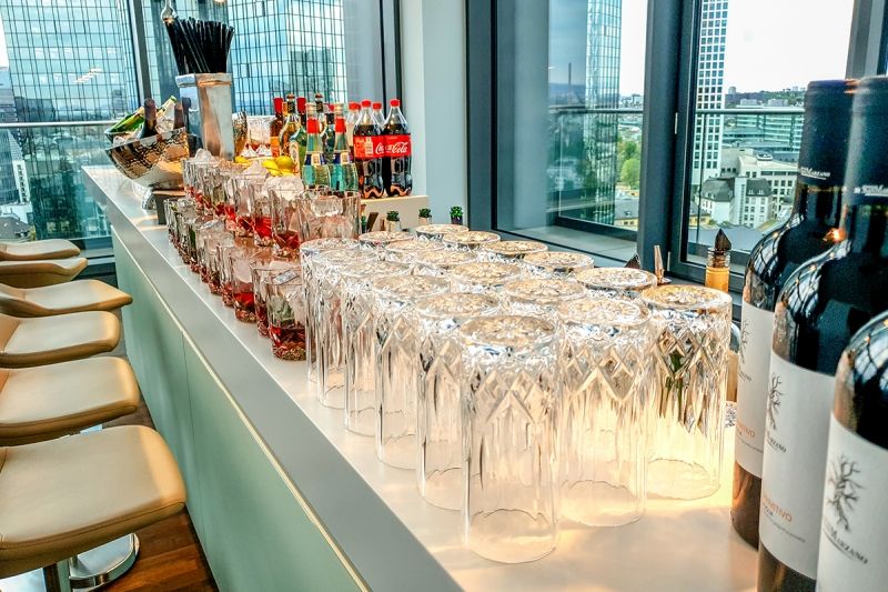 Skyline Bar zur Catering Veranstalung in Frankfurt