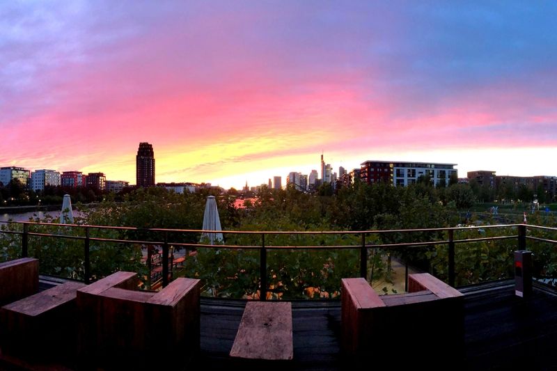 Sonnenuntergang zur Veranstaltung