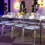 Transparenter Designstuhl - Mietmöbel von ELEMENTS EVENTDESIGN