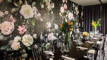 Stylische Eventlocation Food Catering Tisch Le Panther