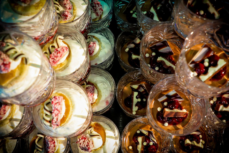 Sweets dessert catering elements