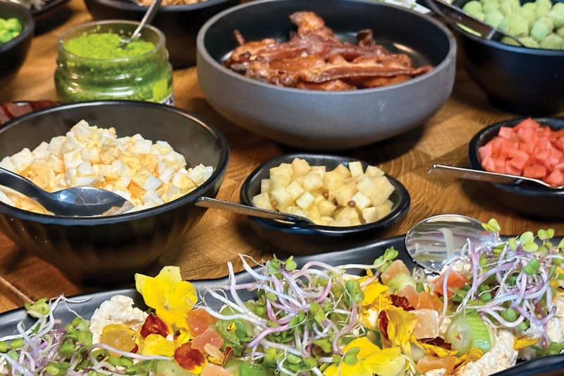 Topping Choices ELEMENTS Catering Tatar Bar