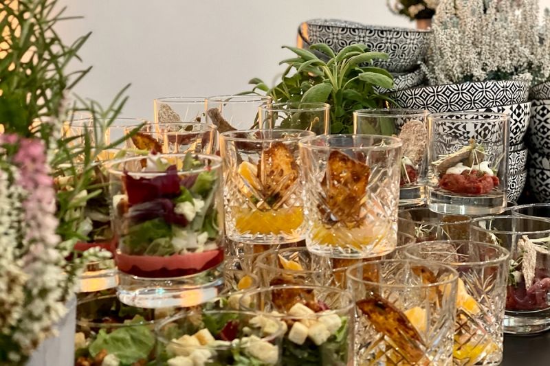 Vorspeisen im Glas sommer leicht Catering Frankfurt